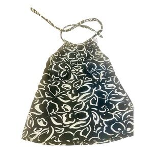 Time and Tru Monochrome Floral Swim Top (sz. 12-14)